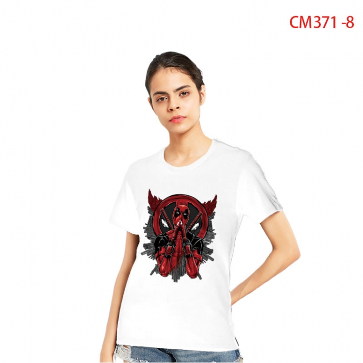 Spiderman Women's Printed short-sleeved cotton T-shirt from S to 3XL CM 371 8