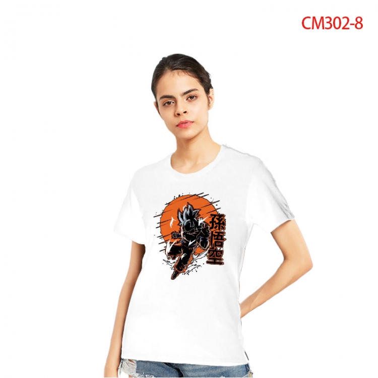 DRAGON BALL Women's Printed short-sleeved cotton T-shirt from S to 3XL CM302-8