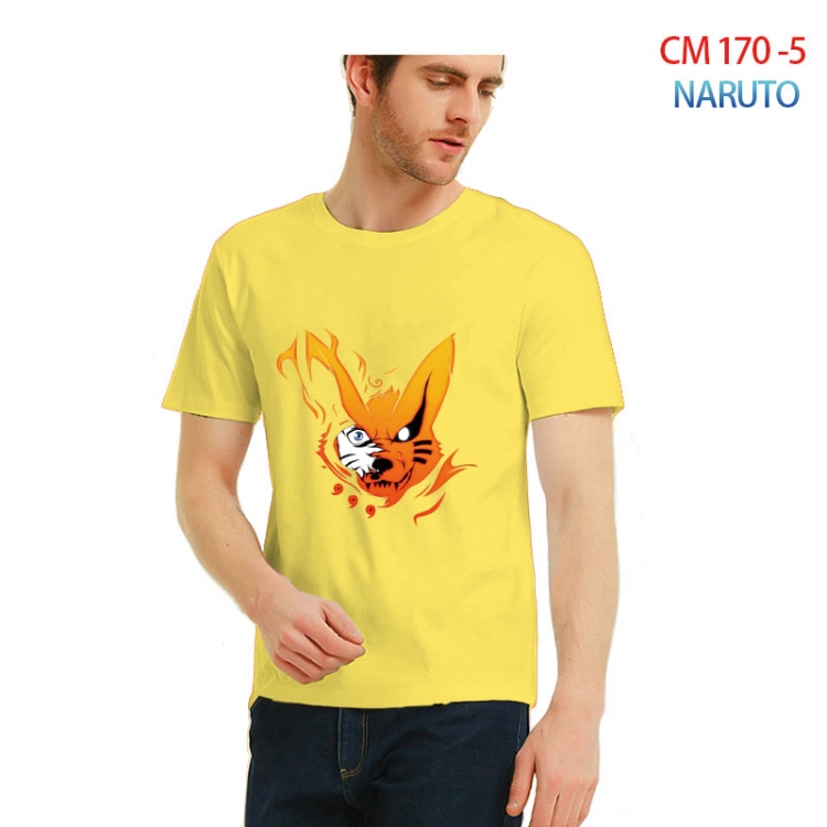 Naruto Printed short-sleeved cotton T-shirt from S to 3XL CM-170-5