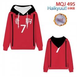 Hoodie Haikyuu!! Anime hooded ...