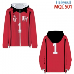 Haikyuu!! Full color coat hood...