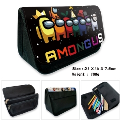 AMONG US Velcro canvas zipper ...