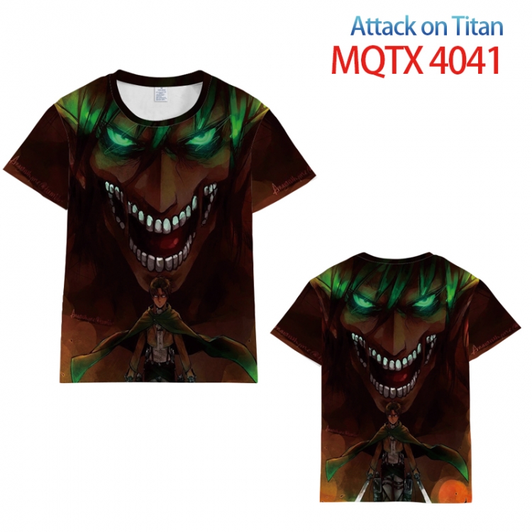 Shingeki no Kyojin full color printed short-sleeved T-shirt  from  2XS  to 5XL MQTX4041