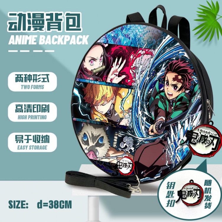 Demon Slayer Kimets Anime round school bag backpack 38cm  style  F