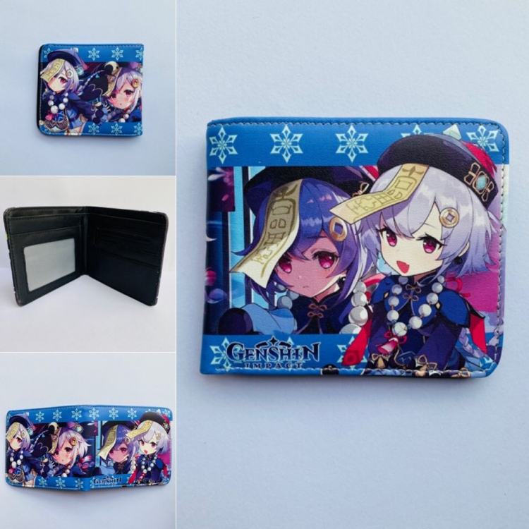Genshin Impact Full color two fold short wallet purse Style A