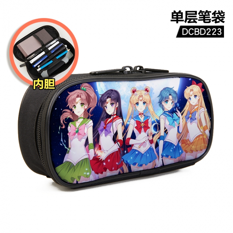 sailormoon Anime single layer waterproof pen case 25X7X12CM DCBD223