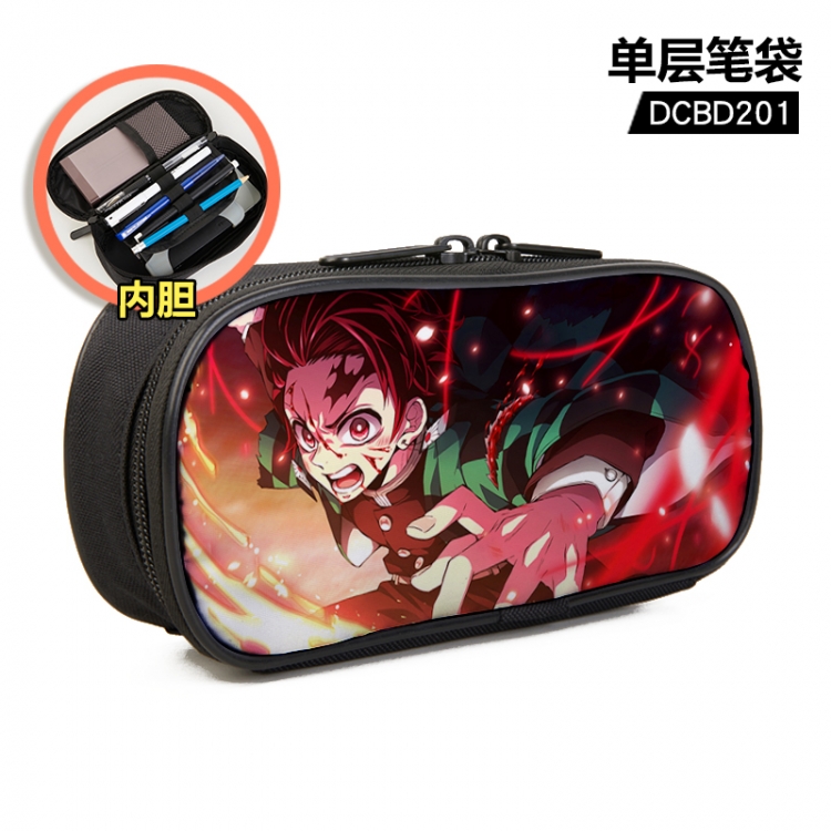 Demon Slayer Kimets Anime single layer waterproof pen case 25X7X12CM DCBD201