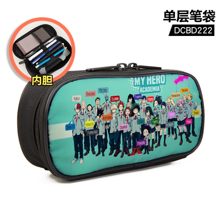 My Hero Academia Anime single layer waterproof pen case 25X7X12CM DCBD222