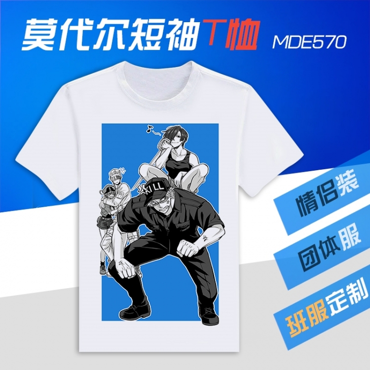 Working cell Animation Round neck modal T-shirt  can be customized by single style MDE570