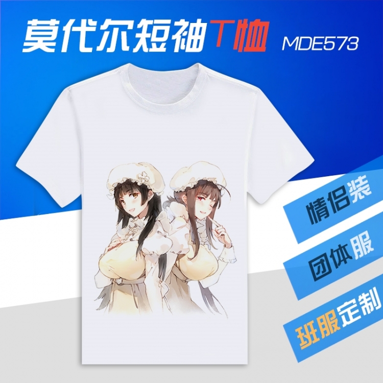 Working cell Animation Round neck modal T-shirt  can be customized by single style MDE573