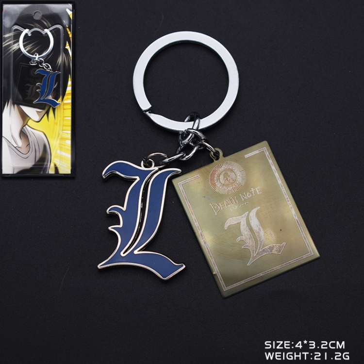 Death note Anime cartoon double pendant Key Chain