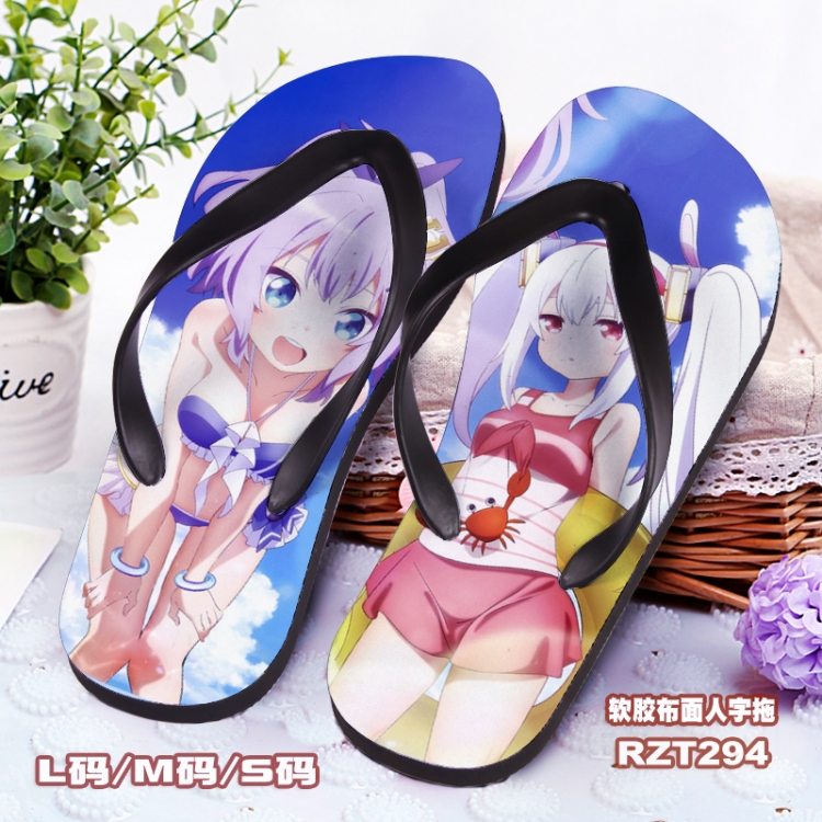 Azur Lane  Cloth surface Flip-flops slipper S.M.L  RZT294