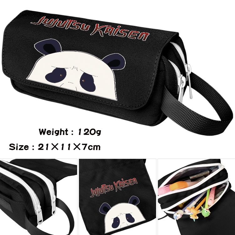Jujutsu Kaisen Portable waterproof double-layer pencil case Pencil Bag  20x11x7cm