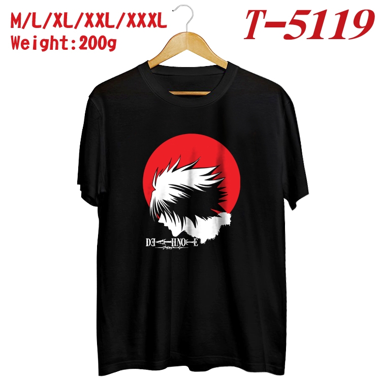 Death note Anime digital printed cotton T-shirt  T-5119
