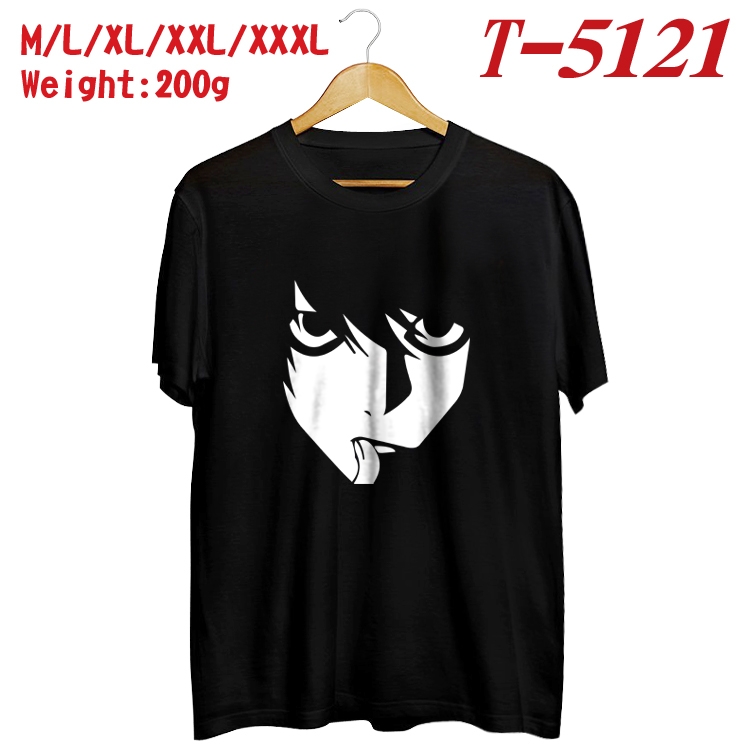 Death note Anime digital printed cotton T-shirt  T-5121