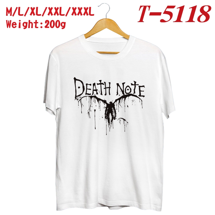Death note Anime digital printed cotton T-shirt T-5118