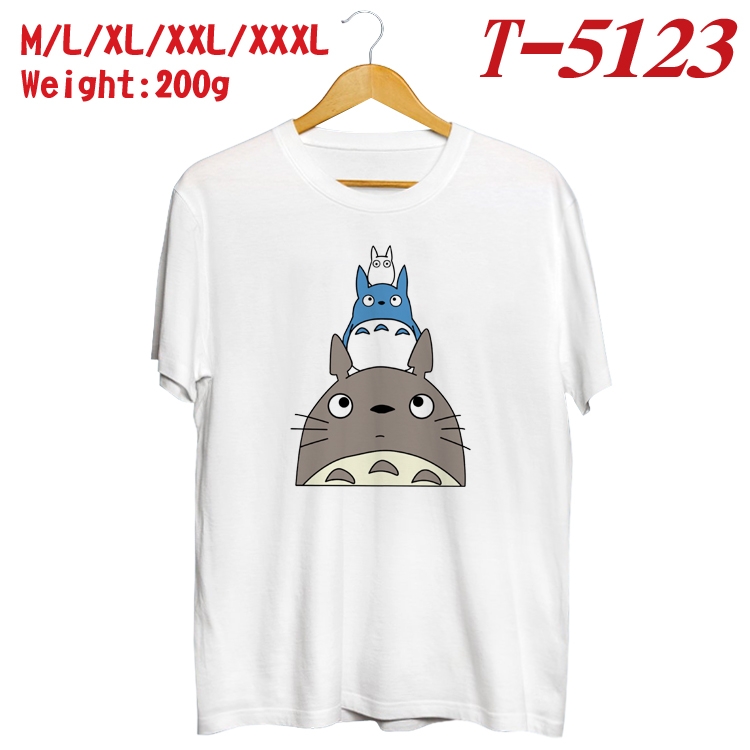 TOTORO Anime digital printed cotton T-shirt T-5123