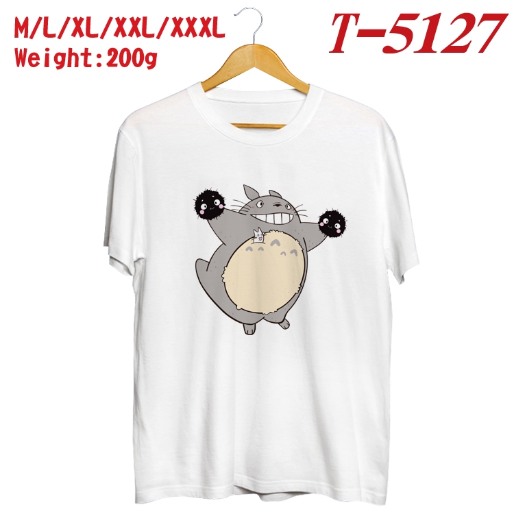 TOTORO Anime digital printed cotton T-shirt T-5127