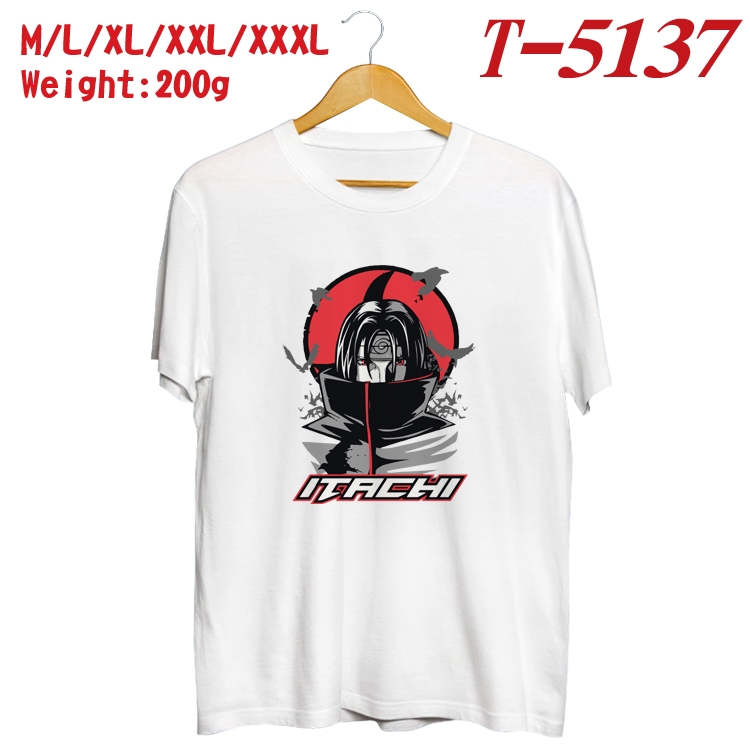 Naruto Anime digital printed cotton T-shirt T-5137