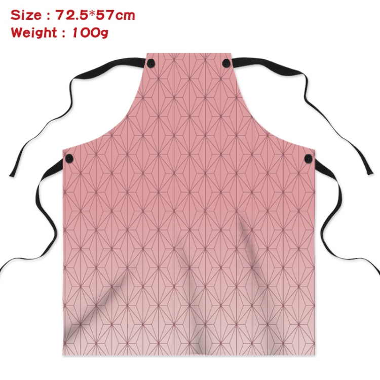 Demon Slayer Kimets Anime creative digital printing apron Style 2