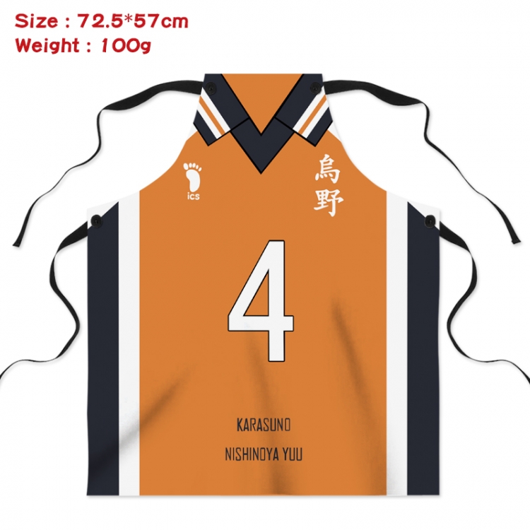 Haikyuu!! Anime creative digital printing apron Style 6