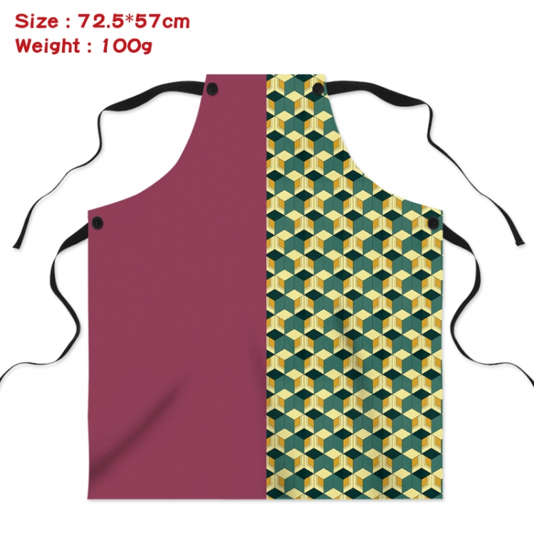 Demon Slayer Kimets Anime creative digital printing apron Style 1