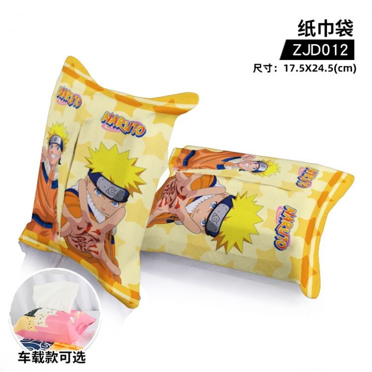 Naruto Anime cloth tissue bag Single model can be customized ZJD012