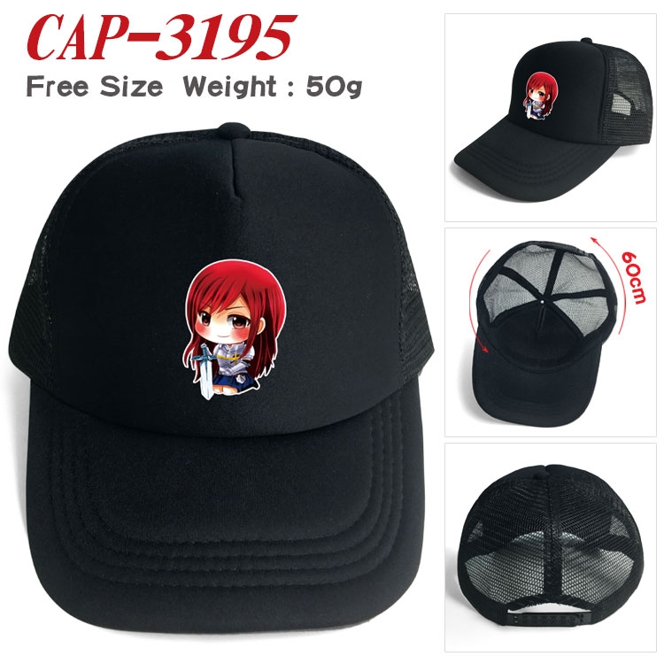Fairy tail Anime print outdoor leisure cap CAP3195