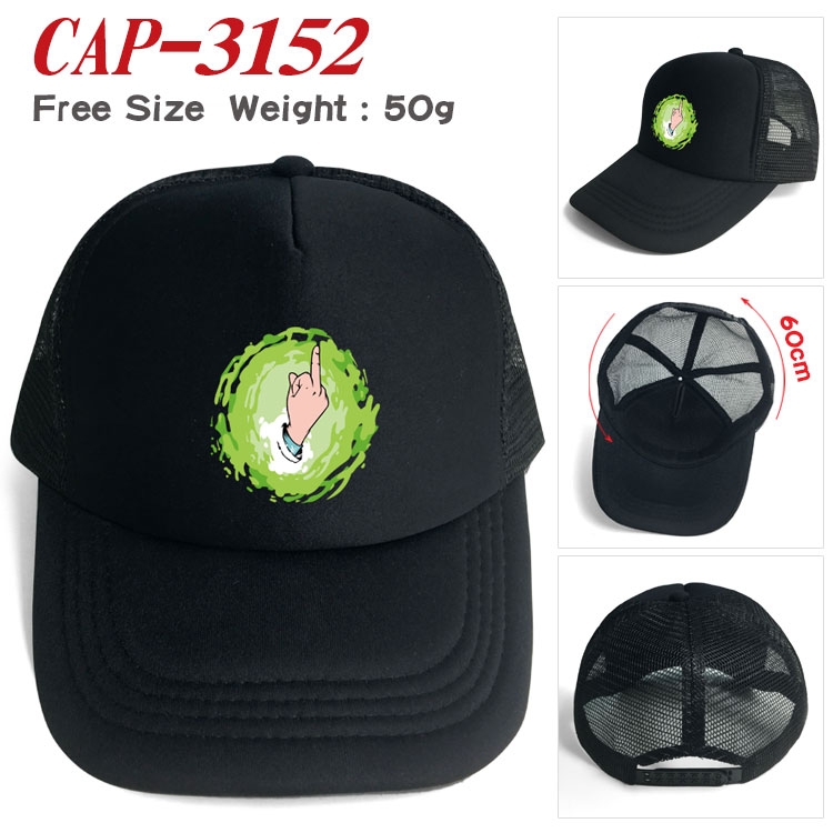 Rick and Morty Anime print outdoor leisure cap CAP3152