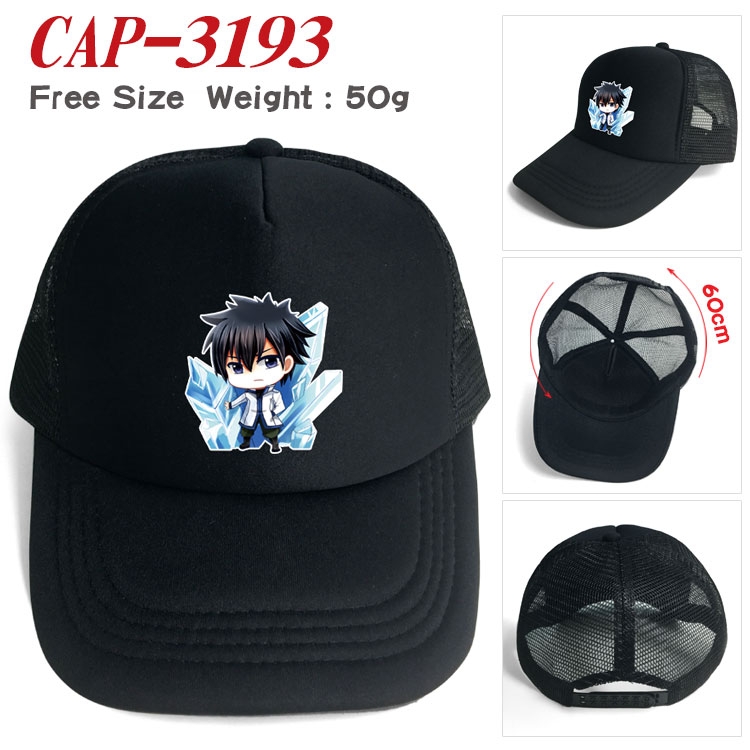 Fairy tail Anime print outdoor leisure cap CAP3193