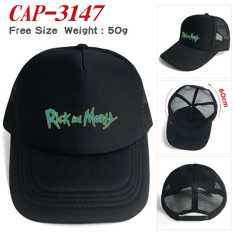 Rick and Morty Anime print outdoor leisure cap CAP3147