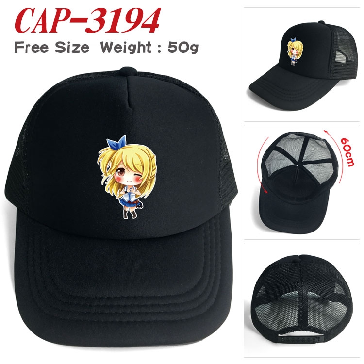 Fairy tail Anime print outdoor leisure cap CAP3194