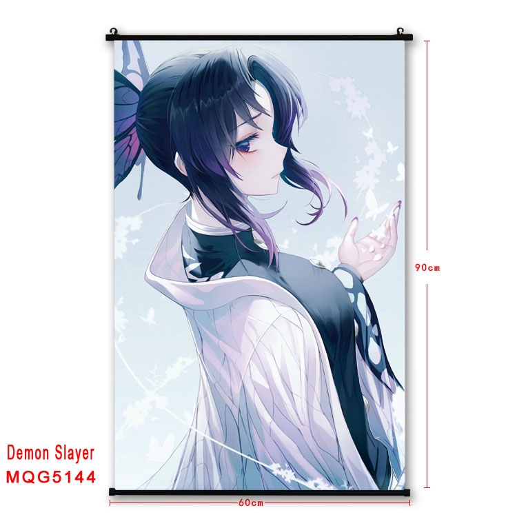 Demon Slayer Kimets Anime plastic pole cloth painting Wall Scroll 60X90CM MQG5144