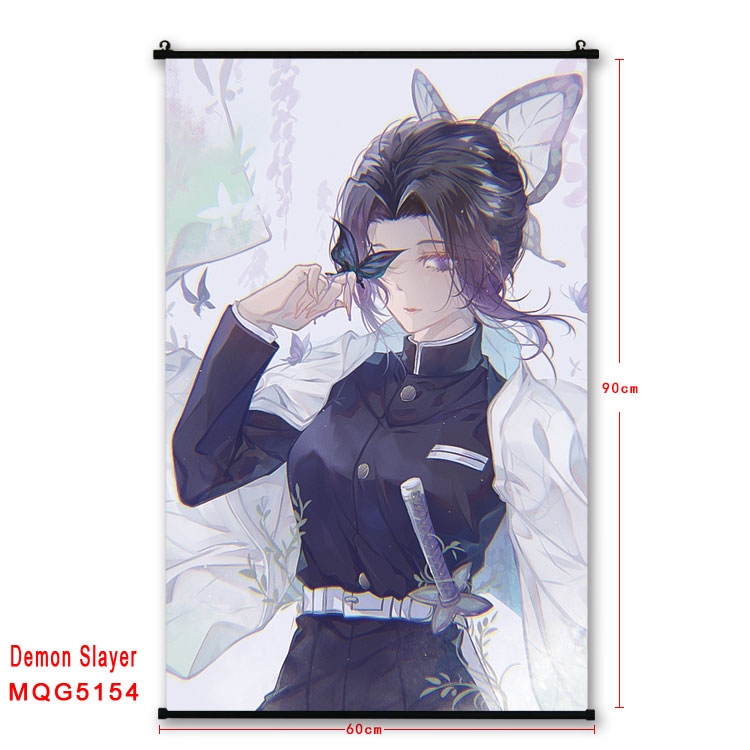 Demon Slayer Kimets Anime plastic pole cloth painting Wall Scroll 60X90CM MQG5154