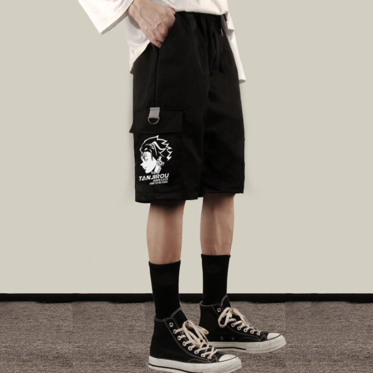Demon Slayer Kimets Anime print casual summer shorts overalls from M to XXXL Style A