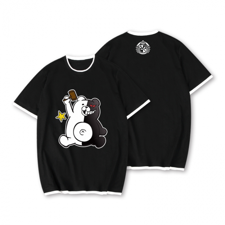 Dangan-Ronpa Full color printed short-sleeved fake two-piece T-shirt from S to XXXL