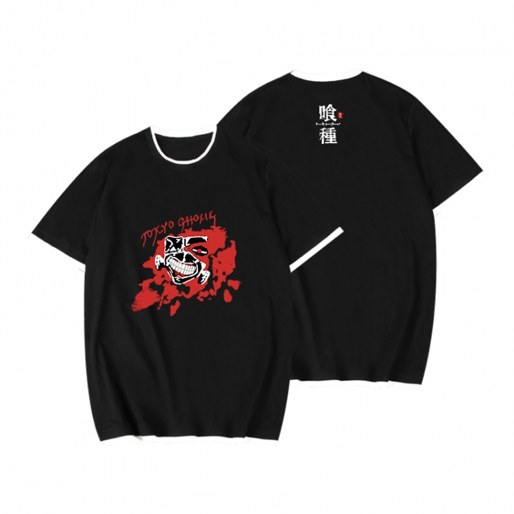 Tokyo Ghoul Full color printed short-sleeved fake two-piece T-shirt from S to XXXL