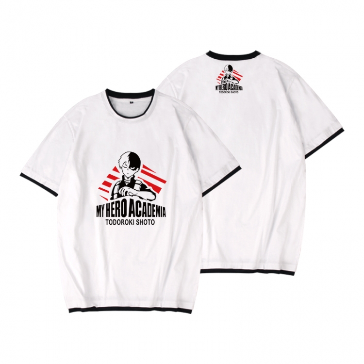 My Hero Academia Full color printed short-sleeved fake two-piece T-shirt from S to XXXL