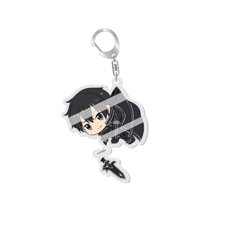 Sword Art Online Animation surrounding acrylic Key Chain  pendant price for 5 pcs  fx010
