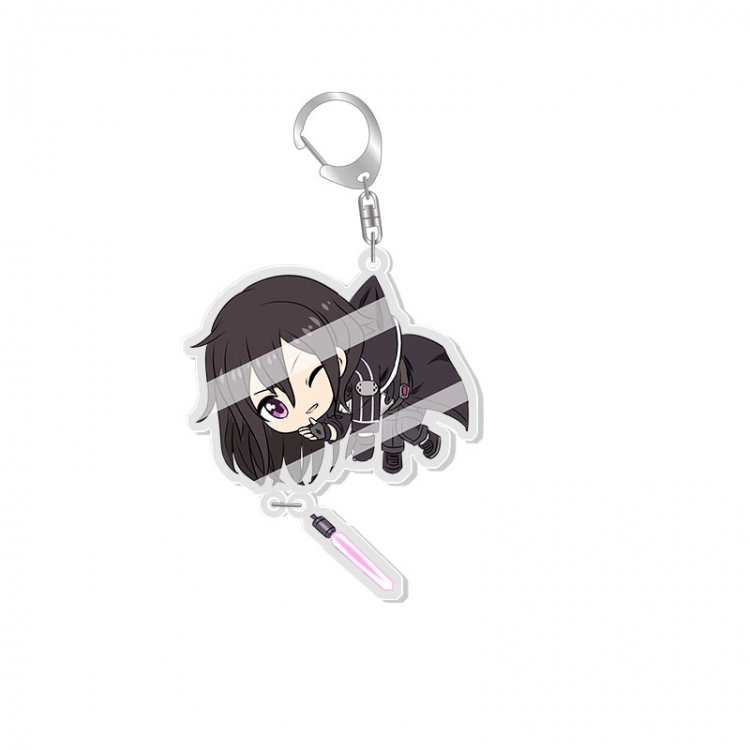 Sword Art Online Animation surrounding acrylic Key Chain  pendant price for 5 pcs  fx009