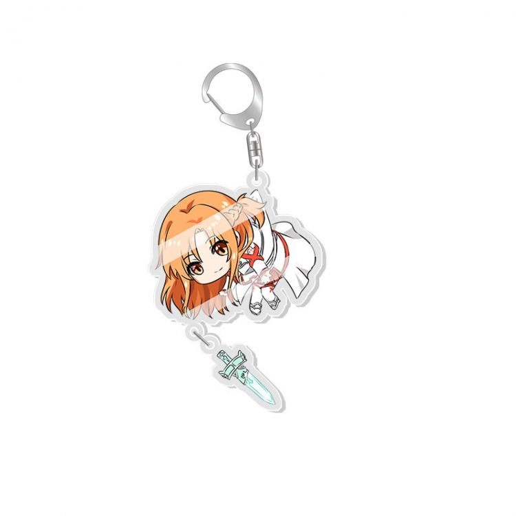 Sword Art Online Animation surrounding acrylic Key Chain  pendant price for 5 pcs fx005
