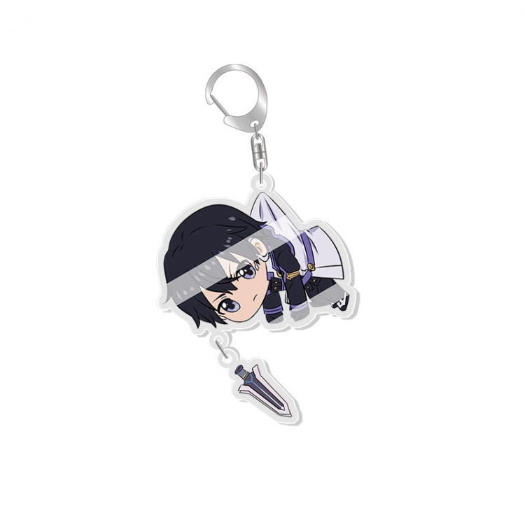 Sword Art Online Animation surrounding acrylic Key Chain  pendant price for 5 pcs  fx008