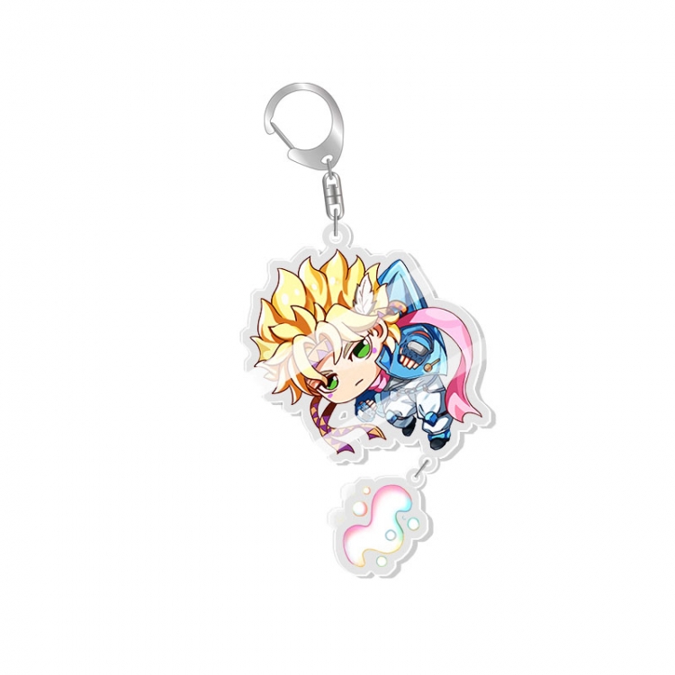 JoJos Bizarre Adventure Animation acrylic Key Chain  pendant price for 5 pcs  fx016