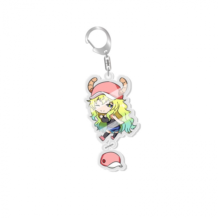 Miss Kobayashis Dragon Maid Animation acrylic Key Chain  pendant price for 5 pcs  fx024