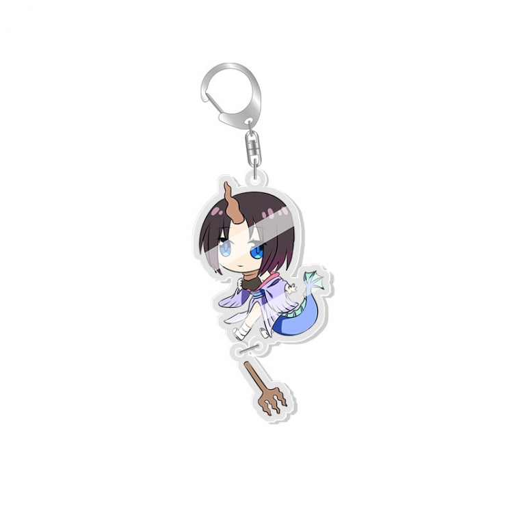Miss Kobayashis Dragon Maid Animation acrylic Key Chain  pendant price for 5 pcs  fx025