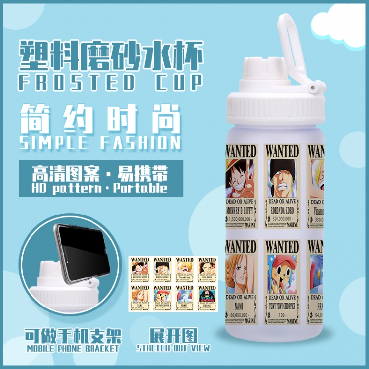 One Piece Animation peripheral frosted plastic cup