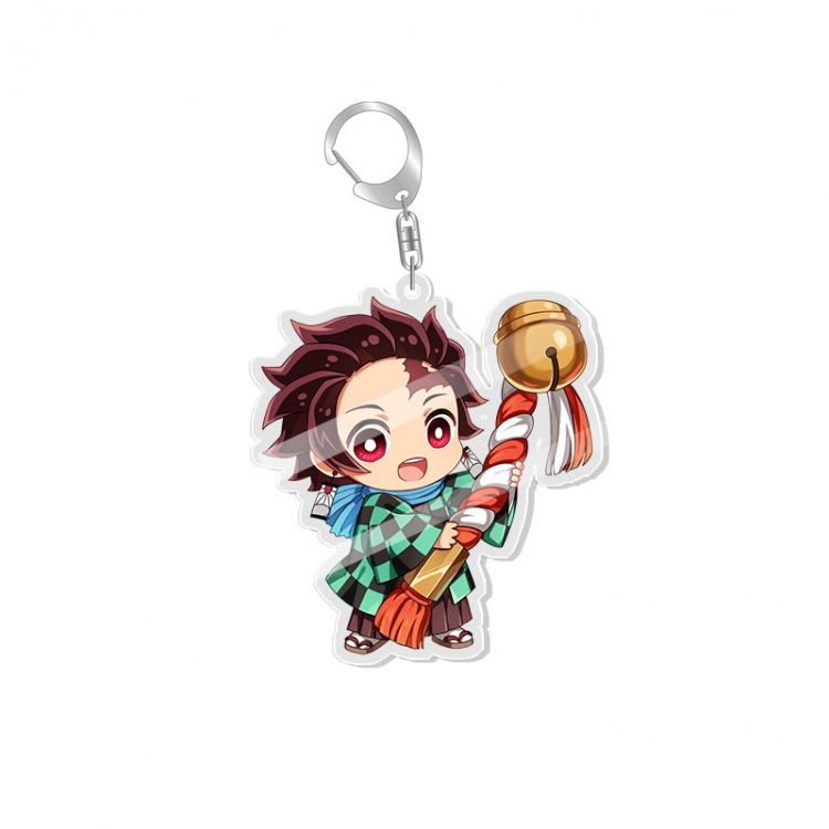 Demon Slayer Kimets Anime acrylic Key Chain  price for 5 pcs   fx047