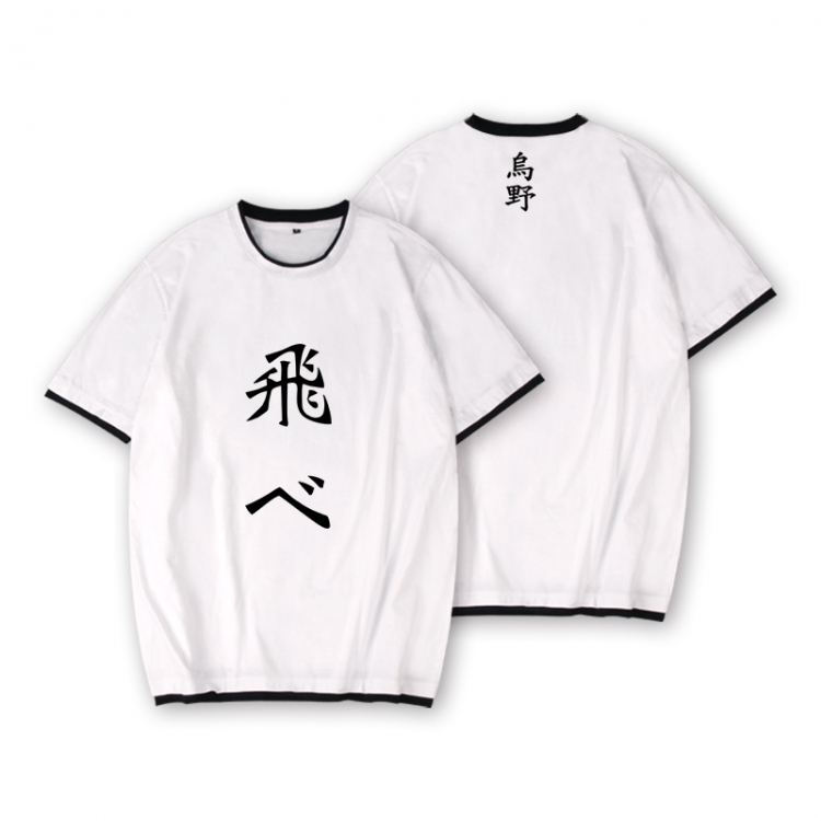 Haikyuu!! Full color printed short-sleeved fake two-piece T-shirt from S to XXXL
