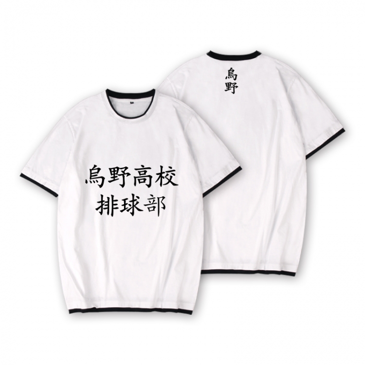 Haikyuu!! Full color printed short-sleeved fake two-piece T-shirt from S to XXXL