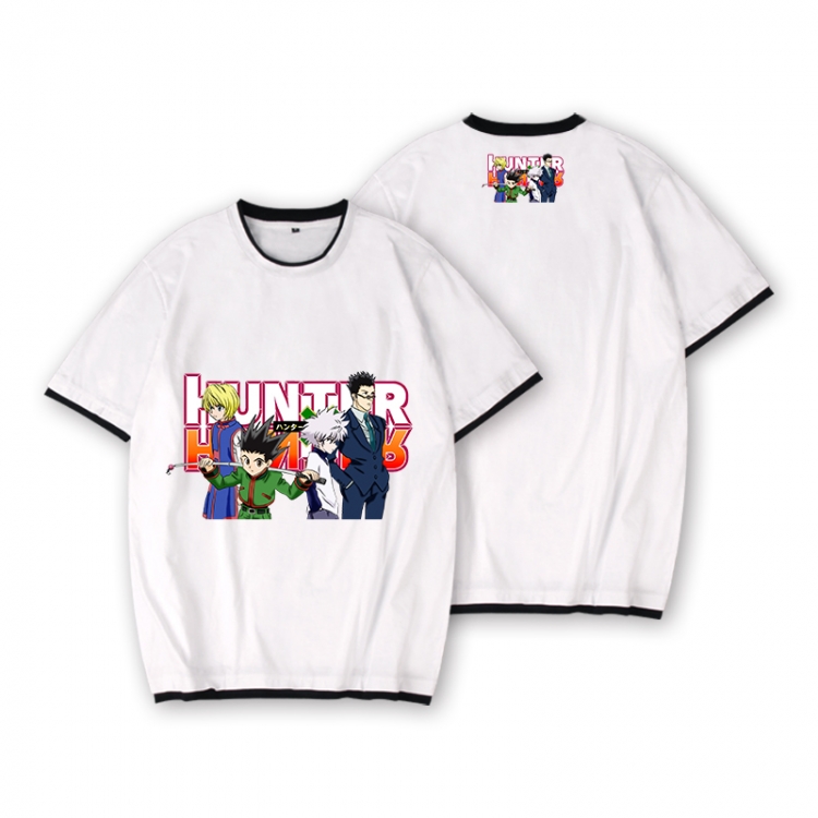 HunterXHunter Full color printed short-sleeved fake two-piece T-shirt from S to XXXL